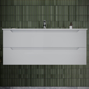 Мебель для ванной Sancos Norma 2.0 120 см белый глянец