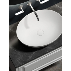 Купить Тумба с раковиной Sancos Very 80 см, bianco, столешница черный мрамор, раковина CN6017MW в Москве с доставкой Тумба с раковиной Sancos Very 80 см, bianco, столешница черный мрамор, раковина CN6017MW