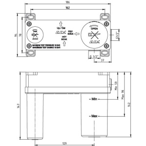 Скрытая часть смесителя E.C.A. 102866601EX