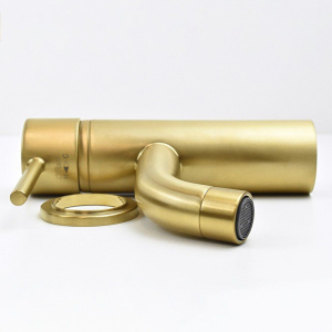 Купить Смеситель для раковины Paini Cox 78PJ205 матовое золото PVD в Москве с доставкой Смеситель для раковины Paini Cox 78PJ205 матовое золото PVD