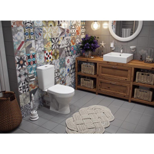 Унитаз-компакт Rosa Рио белый