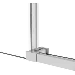 Душевой уголок Vincea Slim Soft VSR-1SS1014CL 140x100, профиль хром, стекло прозрачное