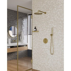 Душевой комплект Timo Saona SX-2369/17SM С ВНУТРЕННЕЙ ЧАСТЬЮ, золото матовое