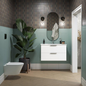 Мебель для ванной Kerama Marazzi Piano 85, подвесная, белая глянцевая