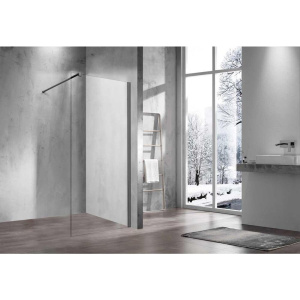 Душевая перегородка Vincea Walk-in VSW-1H600CLGM 60 см, профиль вороненая сталь, стекло прозрачное