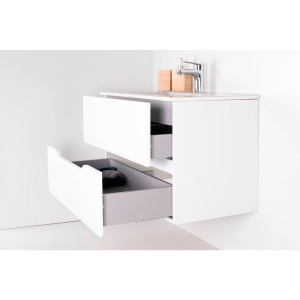 Тумба с раковиной Orange Line 60 белая матовая