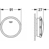 Внешняя часть слива-перелива Grohe Talento 19025000