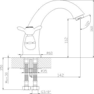 Смеситель для раковины Rossinka Q Q02-61