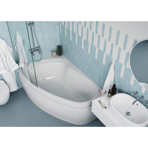 Акриловая ванна Vagnerplast Avona L 150x90 см, угловая, с каркасом, асимметричная