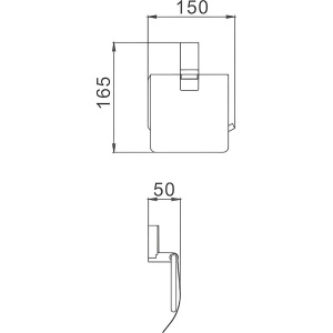 Держатель туалетной бумаги Haiba HB88 03