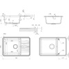 Мойка кухонная Domaci Римини DG R-503 серая