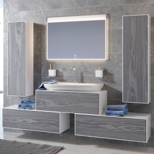 Тумба Aqwella 5 stars Genesis 100 миллениум серый