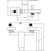 Смеситель для ванны с душем Laparet Geo N2037902LPT хром