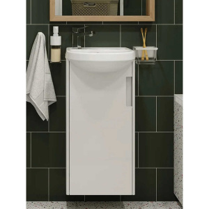 Раковина мебельная Sanita Лада 37 WB.MN/Lada/37-L/WHT.G/S1 белая