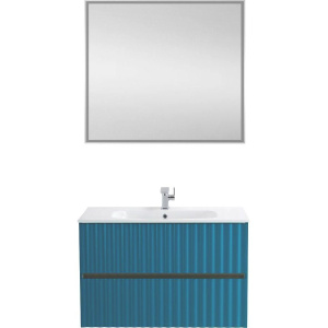 Тумба с раковиной Art&Max Elegant 90 бирюзовая