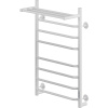 Полотенцесушитель электрический Ника Way 3 80/50, с полкой, матовый белый RAL9016