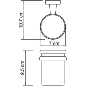 Стакан Wasserkraft Lippe K-6528