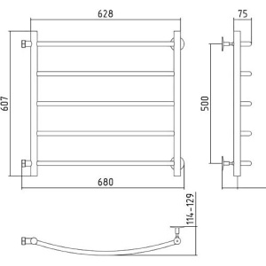 Полотенцесушитель водяной Стилье Версия-Б2 50x60