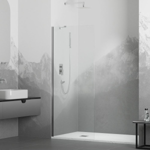 Душевая перегородка RGW Walk In WA-110 70x195, профиль хром, стекло прозрачное 8 мм