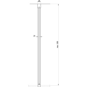Держатель душевой перегородки Ravak W SET GWD01000A094 (900 мм)