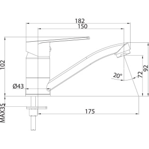 Смеситель для раковины Milardo Helic HELSBR0M01