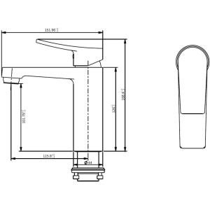 Смеситель для раковины Savol SK-H3201