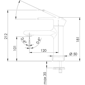 Смеситель для раковины Remer Vanity V12