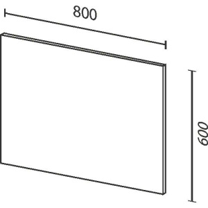 Купить Зеркало Sanvit Панорама 80 Black в Москве с доставкой Зеркало Sanvit Панорама 80 Black