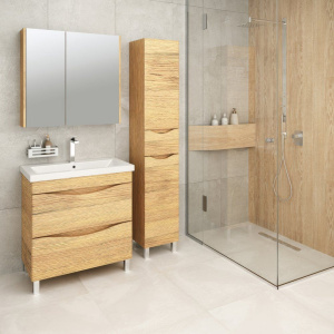 Купить Мебель для ванной Emmy Дакота 80 рустик соломенный в Москве с доставкой Мебель для ванной Emmy Дакота 80 рустик соломенный