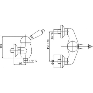 Купить Смеситель для душа Cezares Vintage VINTAGE-DM-01-Sw в Москве с доставкой Смеситель для душа Cezares Vintage VINTAGE-DM-01-Sw