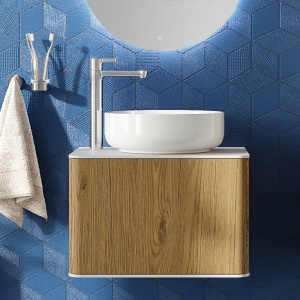 Купить Мебель для ванной STWORKI Ноттвиль 60 дуб верона, с отверстием под смеситель, подвесная (комплект, гарнитур) в Москве с доставкой Мебель для ванной STWORKI Ноттвиль 60 дуб верона, с отверстием под смеситель, подвесная (комплект, гарнитур)