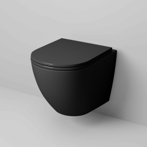 Купить Унитаз подвесной Grossman GR-4457BMS с микролифтом, черный матовый в Москве с доставкой Унитаз подвесной Grossman GR-4457BMS с микролифтом, черный матовый