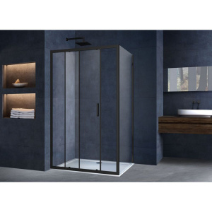 Душевой уголок Vincea Alpha VSR-3AL9012CLB 120х90 см, профиль черный