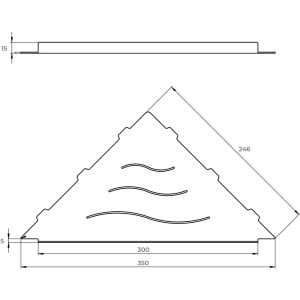Полка RGW MT-12B черная