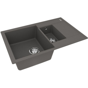 Мойка кухонная Lemark Ramza 760 9910041 серый шелк