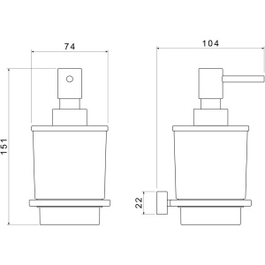 Дозатор Timo Torne 43139/17 матовое золото