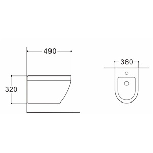Биде подвесное Aquatek ЛЕЯ AQ1099-00
