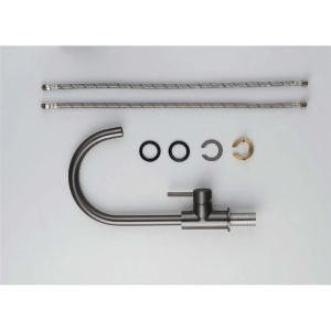 Смеситель для кухни Aquatek Европа AQ1382BGM оружейная сталь