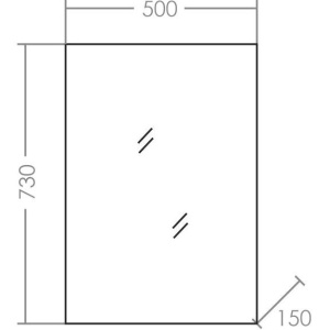 Зеркало-шкаф СаНта Стандарт 50 фацет
