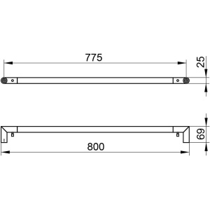 Полотенцедержатель Keuco Reva 12801010800 хром