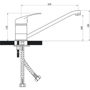 Смеситель для кухни Славен Прораб П СЛ-ОД-П21