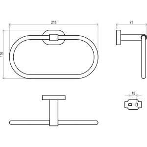 Купить Полотенцедержатель Ravak Chrome X07P190 хром в Москве с доставкой Полотенцедержатель Ravak Chrome X07P190 хром