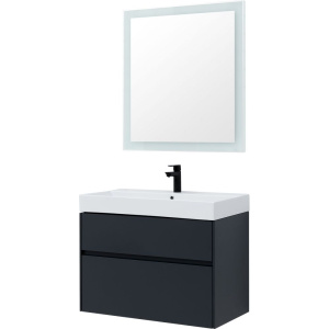 Купить Мебель для ванной Aquanet Бруклин 85 антрацит в Москве с доставкой Мебель для ванной Aquanet Бруклин 85 антрацит