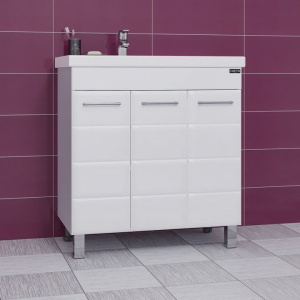 Мебель для ванной СаНта Омега 80 напольная, 3 дверцы