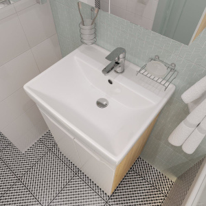 Тумба с раковиной DIWO Архангельск 50 дуб сонома