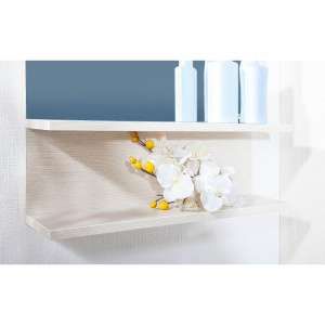 Купить Зеркало Бриклаер Чили 55 светлая лиственница, с подсветкой и полкой в Москве с доставкой Зеркало Бриклаер Чили 55 светлая лиственница, с подсветкой и полкой