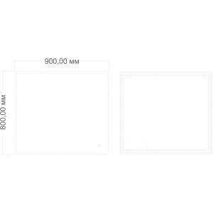 Зеркало Art&Max Catania 90х80