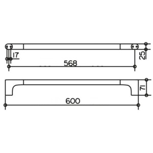 Купить Полотенцедержатель Keuco Edition 400 11501010600 хром в Москве с доставкой Полотенцедержатель Keuco Edition 400 11501010600 хром