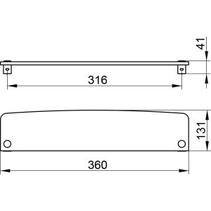 Купить Полка Keuco Elegance new 11610 без держателей, кристаллин, 36 см в Москве с доставкой Полка Keuco Elegance new 11610 без держателей, кристаллин, 36 см