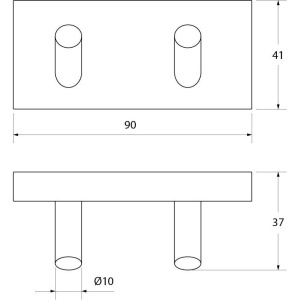 Крючок IDDIS Edifice двойной
